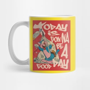 Today is gonna be a good day funny cartoon cat vinatge Mug